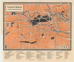 PLAN OF BERLIN providing ready information