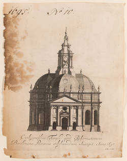 "Aufriss der Turmfassade der Parochialkirche"