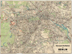 Olympia-Stadtplan von BERLIN