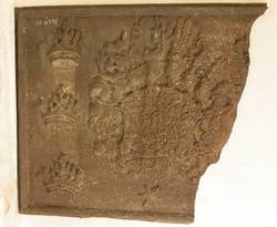 Kaminplatte mit Wappen der Kur-Brandenburg, um 1690