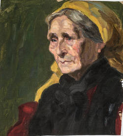 Porträt einer älteren Frau;