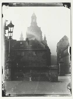 Dresden, Blick von den Brühlschen Terrassen auf die Frauenkirche