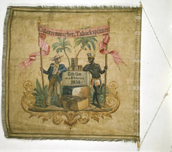 Fahne der Zigarrenmacher und Tabackspinner 1858