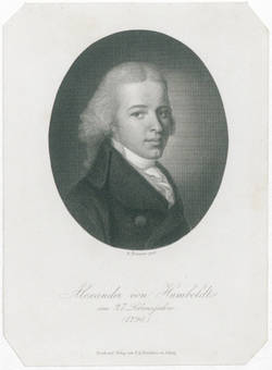 Alexander von Humboldt im 27. Lebensjahr (1796);
