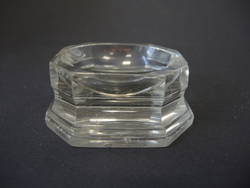 Achtseitiges Glas Salznäpfchen aus klarem Glas