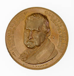Medaille auf die Errichtung des Denksteines in Wien für den Geologen Leopold von Buch;