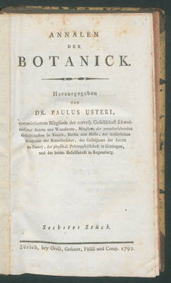 Annalen der Botanick...6. St.
