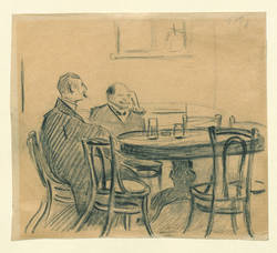 Zwei Männer an einem Tisch