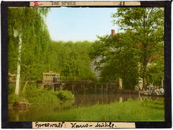 Die malerische Spree 41. Spreewald:Kano-Mühle