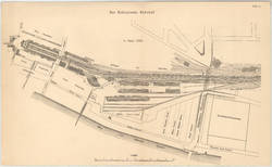Der Schlesische Bahnhof.  im Jahre 1869. Tafel 12.