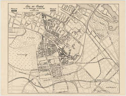 Plan von Rixdorf mit der Bebauung im Jahre 1875 und im Jahre 1908.