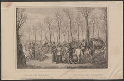 Lager der Kosaken in den Elyseischen Feldern in Paris im Aprill 1814