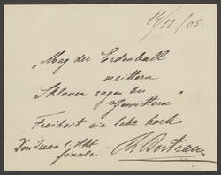 Autogrammkarte. Theodor Bertram