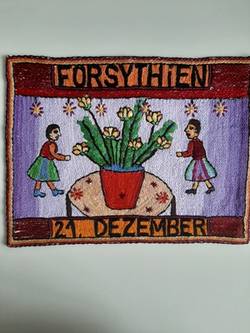 Weihnachtsbild "Forsythien" 21. Dezember 1963