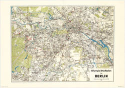 Olympia Stadtplan von BERLIN