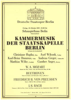 Kammermusik der Staatskapelle Berlin;