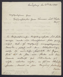 Brief des preußischen Staatskanzlers Fürst von Hardenberg an einen Kammer- und Klosterrat, betrifft die Michaelsteinschen Angelegenheiten  ;
