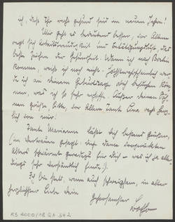Brief von Botho (Knesebeck?) an Cornelie Richter, 1919