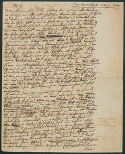 Vortrags-Manuskript „Zum Humboldtfest 5. August 1844