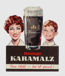 Reklameschild"Karamalz-Henniger"