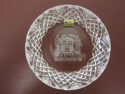 Schale aus Kristallglas mit dem Wappen von Dublin