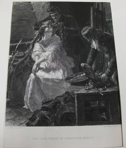 "The last toilet of Charlotte Corday" nach einem Gemälde von E.M. Ward