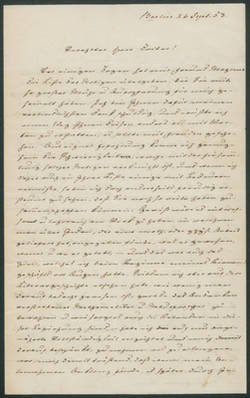 Johann Christian Poggendorff, Brief