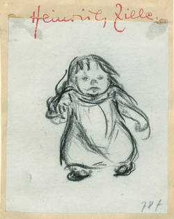 Skizze eines Kleinkindes