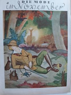 Titelblatt von Marie-Louise Mammen in: Die Mode im November, 1928