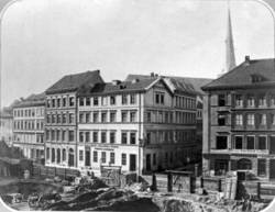 Spandauer Straße 33-38 mit Baustelle Rathaus