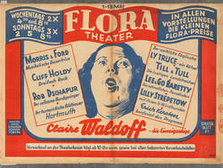 Flora Theater Hamburg: Claire Waldoff;