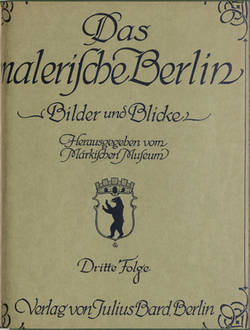Mappe "Das Malerische Berlin", Bd. 3