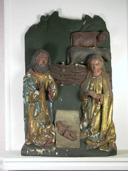 Geburt Christi, Relief vom Hochaltar der Berliner Marienkirche 