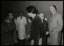 Richard Strauss, links Helmut Krebs, rechts Heinz Tietjen;