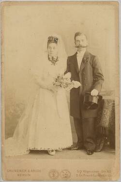 Brautpaar Albert und Franziska Pilatzki