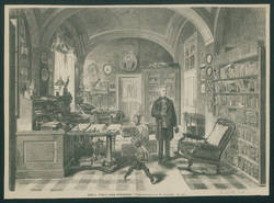 Justus v. Liebig in seinem Arbeitszimmer