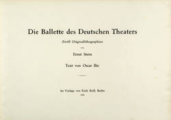 Die Ballette des Deutschen Theaters