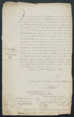 Brief des Arztes Christoph Wilhelm Hufeland an den Oberpräsidenten Heydebreck betrifft Invalidenhaus zu Wittstock;