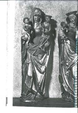 Anna Selbdritt, Figur vom Mittelschreins eines Retabels aus der Kirche in Köpenick