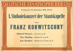 I. Sinfoniekonzert Staatskapelle Berlin;