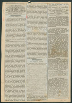 The World, 14.9.1869: Alexander von Humboldt