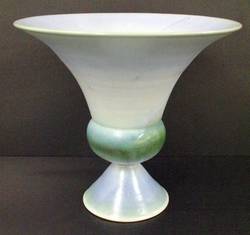 Vase, grau-grüne Mattglasur