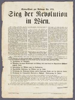 „Sieg der Revolution in Wien“ - Extra-Blatt zur Reform Nr. 171. 