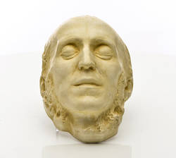 Totenmaske des deutschen Komponisten Felix Mendelssohn-Bartholdy (1809-1847)