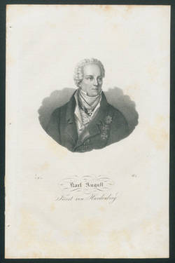 Hardenberg, Karl August Fürst von 1750 - 1822, Preuß. Staatsmann