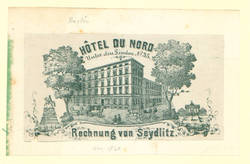 Hotel du Nord - Rechnung von Seydlitz - Ausschnitt