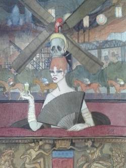 Frau mit Absinthglas (Moulin Rouge), zw. 1908-1914