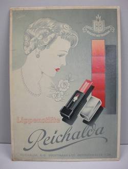 Werbeaufsteller für Lippenstifte von Reichalda