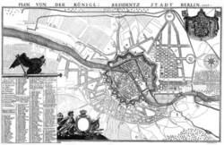 Plan von der Konigl: Residentz Stadt Berlin: 1737;