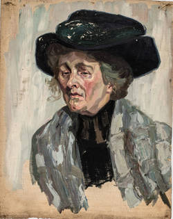 Porträt einer älteren Frau;